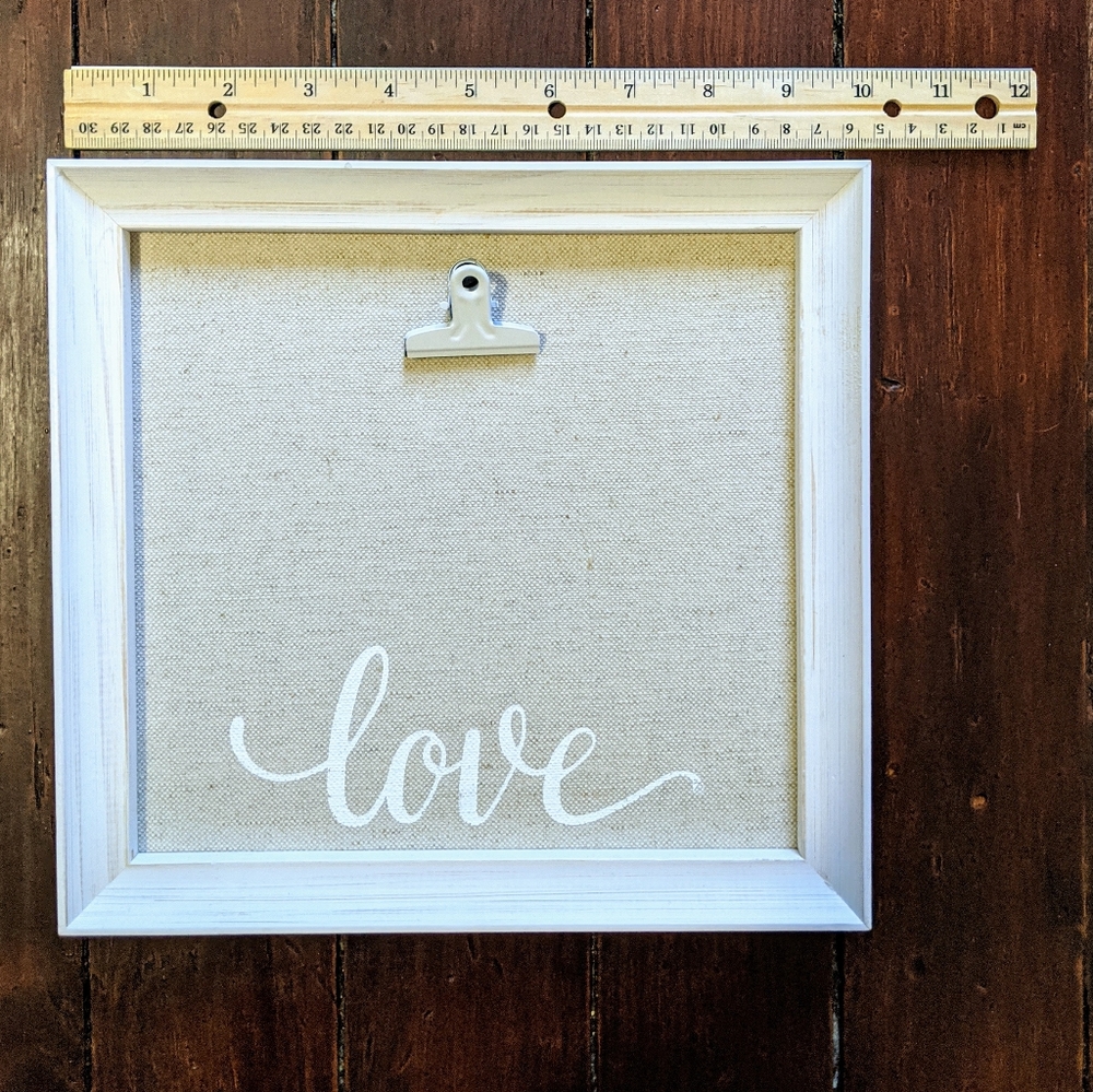Picture frame with clip